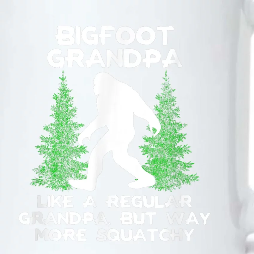 Funny Sasquatch Bigfoot Fathers Day Bigfoot Grandpa Black Color Changing Mug