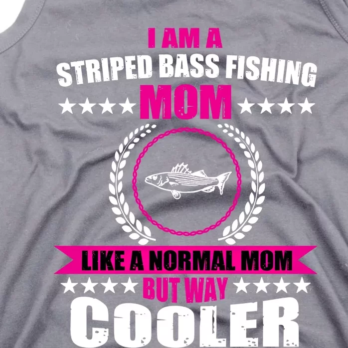 Funny Striped Bass Fishing Mom Outfit Cute Gift Tank Top