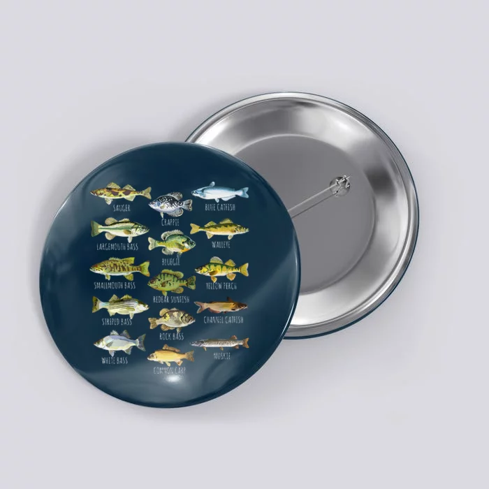 Fish Species Biology Types Of Freshwater Fish Fishing Button