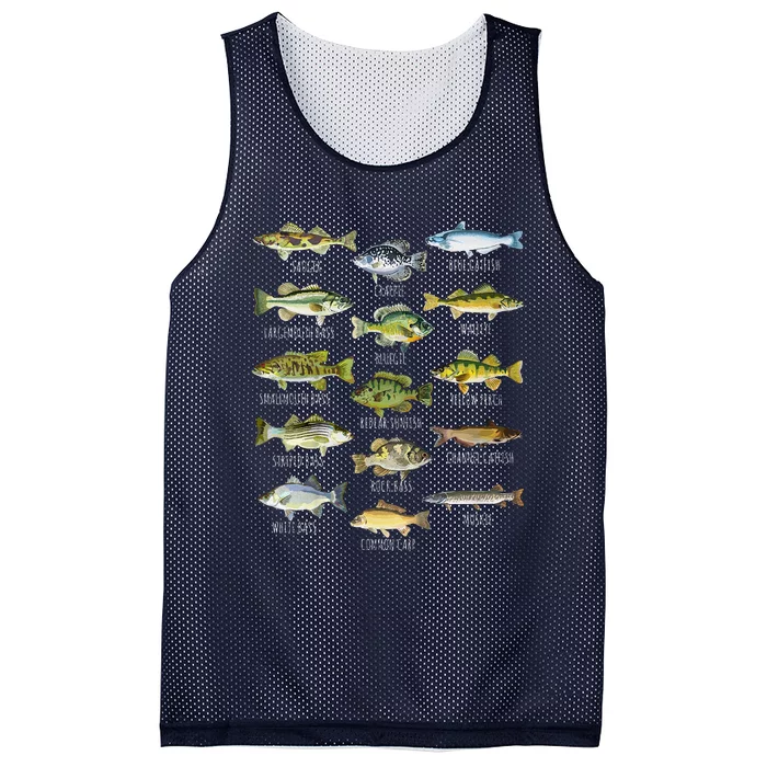 Fish Species Biology Types Of Freshwater Fish Fishing Mesh Reversible Basketball Jersey Tank