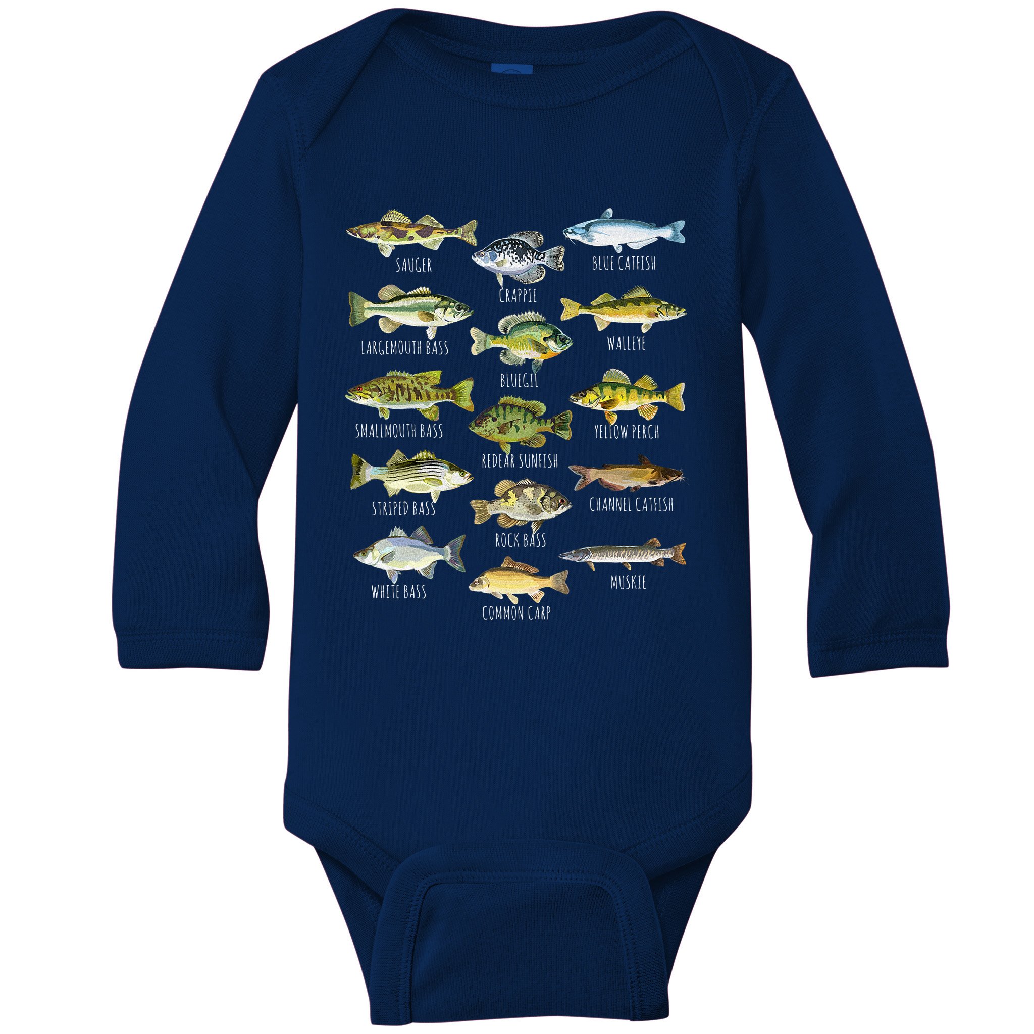 fish-species-biology-types-of-freshwater-fish-fishing-baby-long-sleeve