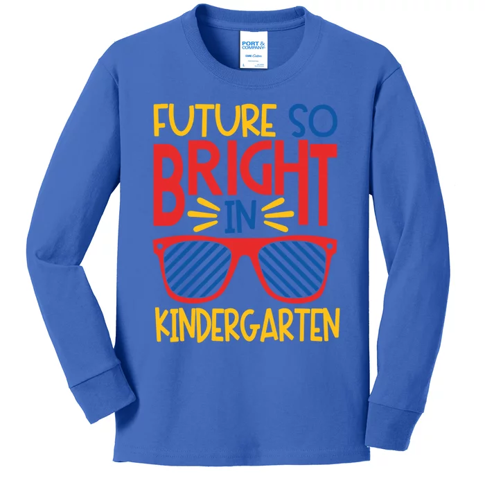 Future So Bright In Kindergarten Sunglasses And Teacher Gift Kids Long Sleeve Shirt