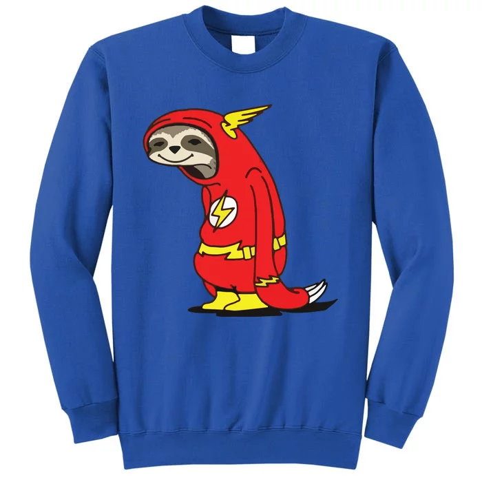 Flash Sloth Cool Nerd Gift For Him Tall Sweatshirt