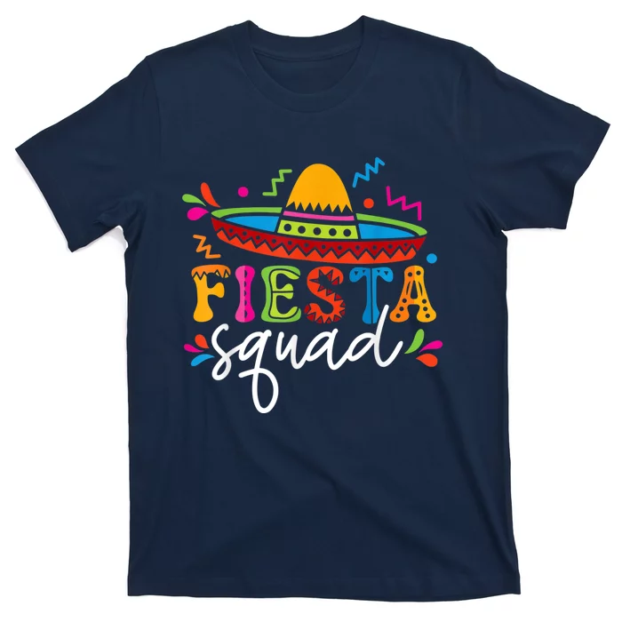 Fiesta Squad Cinco De Mayo Mexican Sombrero Group Family T-Shirt