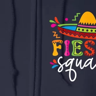 Fiesta Squad Cinco De Mayo Mexican Sombrero Group Family Full Zip Hoodie