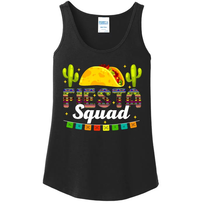 Fiesta Squad Cinco De Mayo Family Matching Mexican Party Ladies Essential Tank