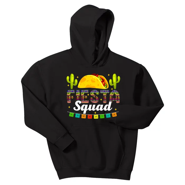 Fiesta Squad Cinco De Mayo Family Matching Mexican Party Kids Hoodie