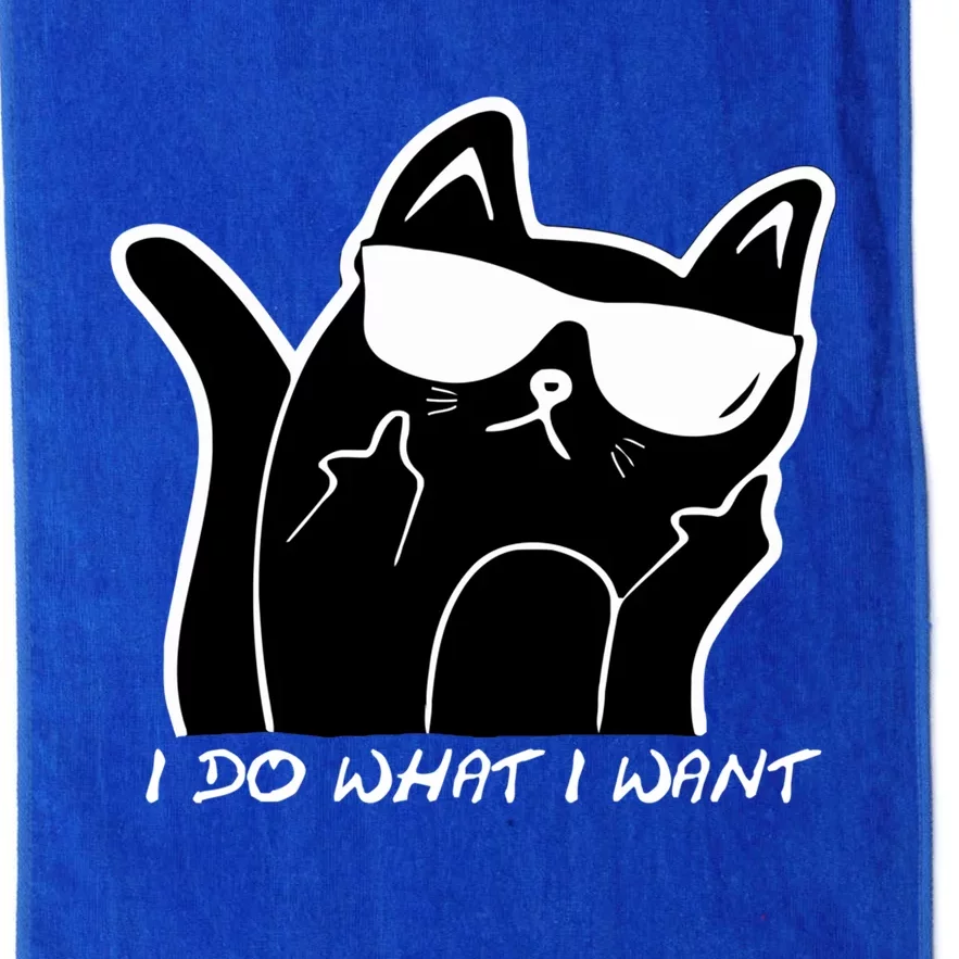 Funny Sarcastic Cat I Do What I Want Adults Gift Funny Gift Platinum Collection Golf Towel