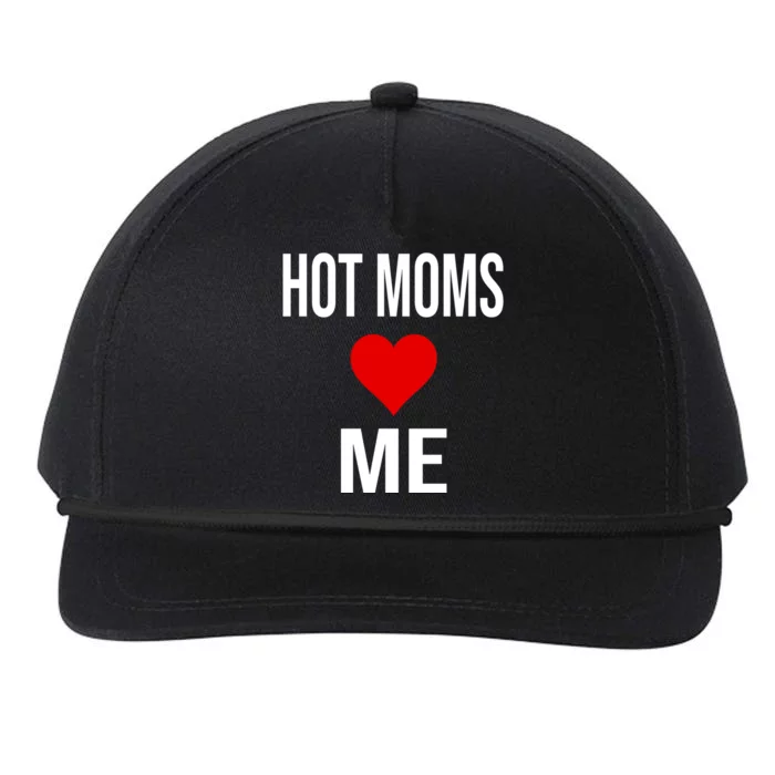 Funny Self Confidence Trolling Red Heart Hot Moms Love Me Gift Snapback Five-Panel Rope Hat