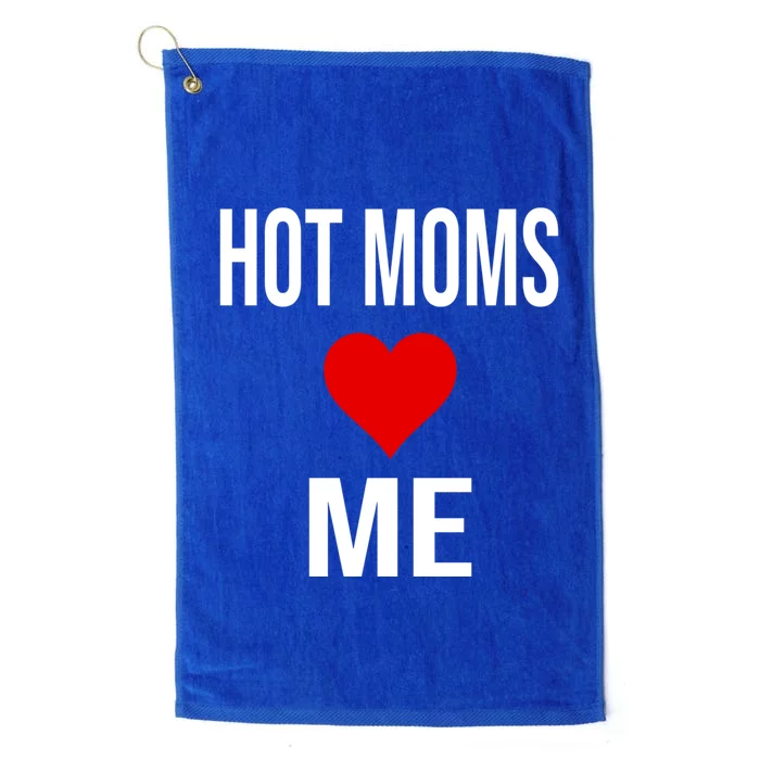 Funny Self Confidence Trolling Red Heart Hot Moms Love Me Gift Platinum Collection Golf Towel