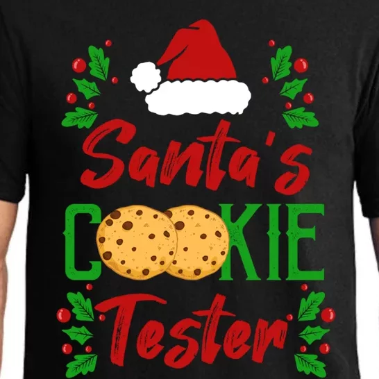 Funny SantaS Cookie Tester Christmas Cookies Taste Test Gift Pajama Set