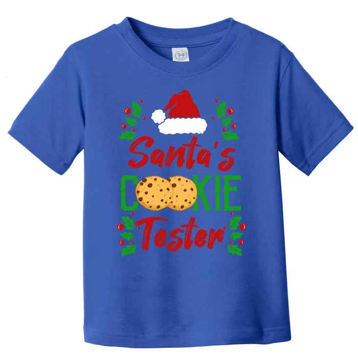 Funny SantaS Cookie Tester Christmas Cookies Taste Test Gift Toddler T-Shirt