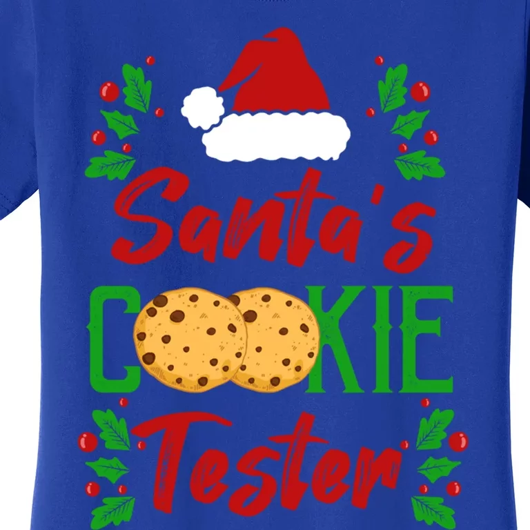 Funny SantaS Cookie Tester Christmas Cookies Taste Test Gift Women's T-Shirt