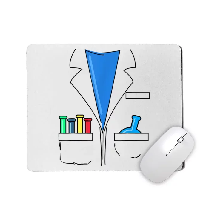 Funny Scientist Costume Nerd Chemistry Halloween Science Teacher Mousepad