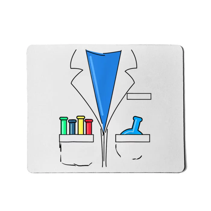 Funny Scientist Costume Nerd Chemistry Halloween Science Teacher Mousepad