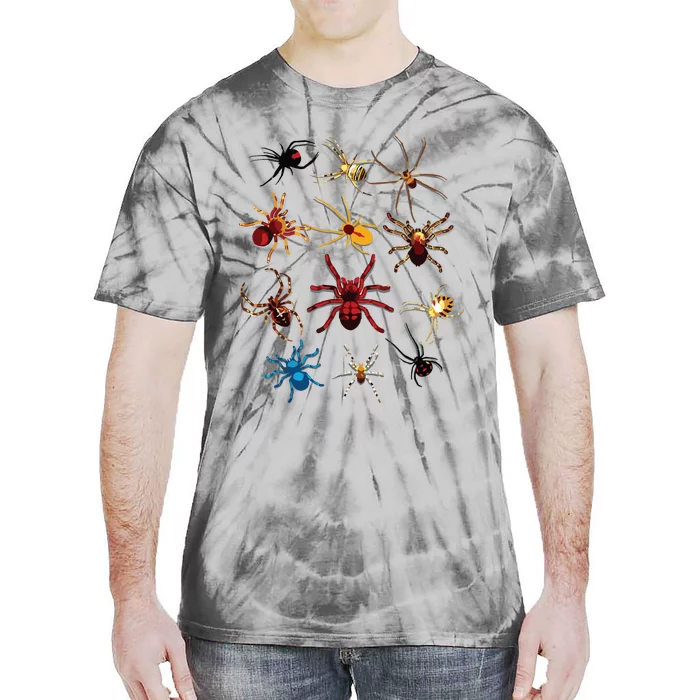 Funny Spiders Cute Halloween Scary Spiders Gift Tie-Dye T-Shirt