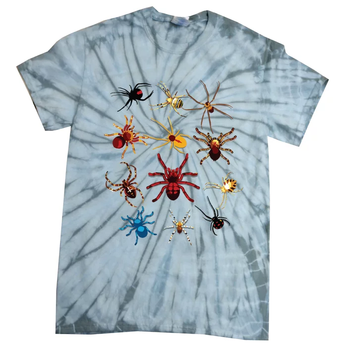 Funny Spiders Cute Halloween Scary Spiders Gift Tie-Dye T-Shirt