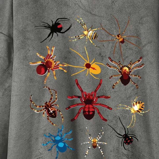 Funny Spiders Cute Halloween Scary Spiders Gift Hooded Wearable Blanket