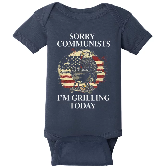 Funny Sorry Communists IM Grilling Today Baby Bodysuit