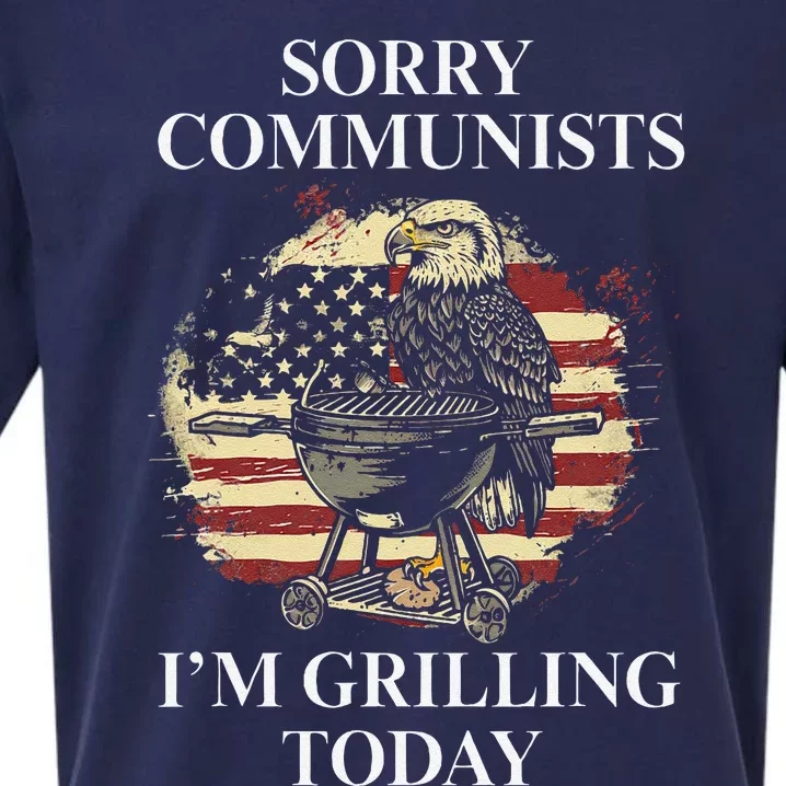 Funny Sorry Communists IM Grilling Today Sueded Cloud Jersey T-Shirt