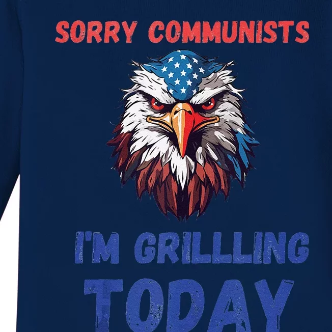 Funny Sorry Communists IM Grilling Today Baby Long Sleeve Bodysuit