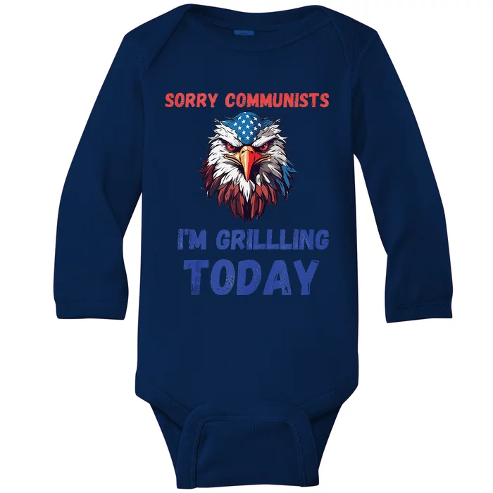 Funny Sorry Communists IM Grilling Today Baby Long Sleeve Bodysuit