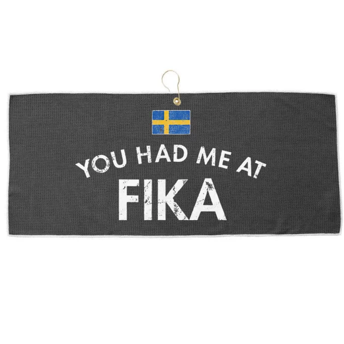 Fika Swedish Culture Social Institution Coffee Cake Large Microfiber Waffle Golf Towel