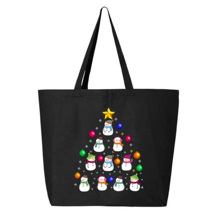 Funny Snowman Christmas Tree Ornament Decor Gift 25L Jumbo Tote