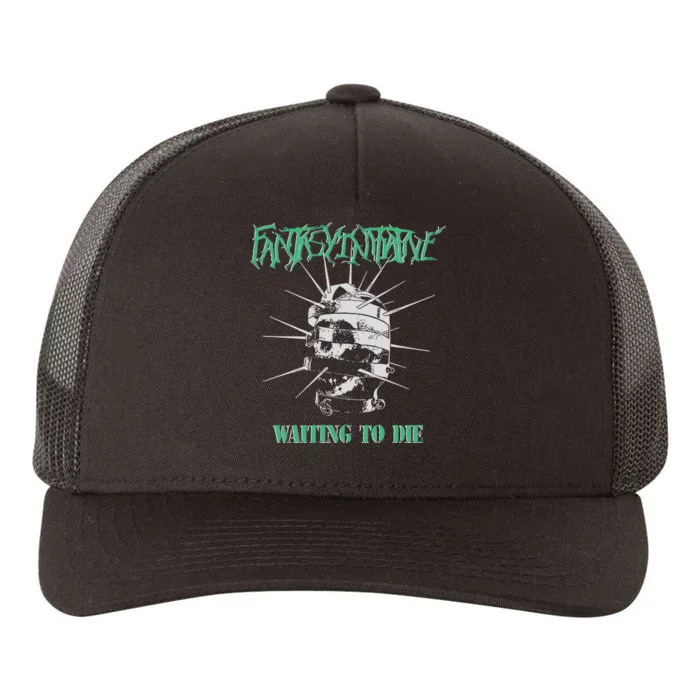 Fantasyinitiative Skull Cage Waiting To Die Yupoong Adult 5-Panel Trucker Hat