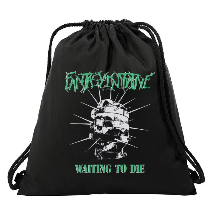 Fantasyinitiative Skull Cage Waiting To Die Drawstring Bag