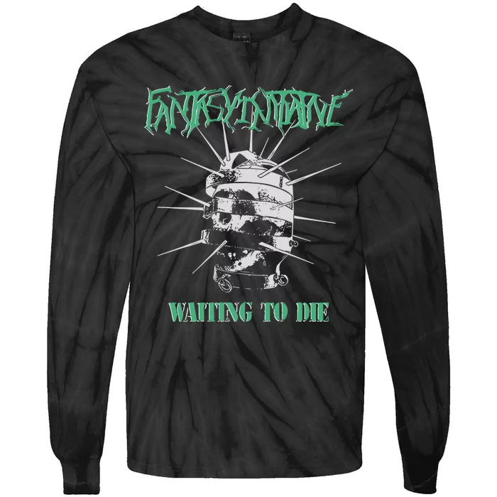 Fantasyinitiative Skull Cage Waiting To Die Tie-Dye Long Sleeve Shirt