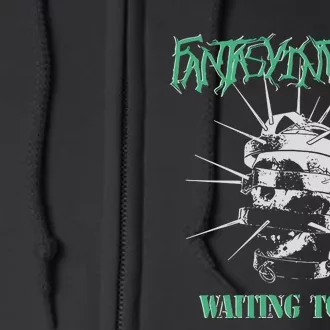 Fantasyinitiative Skull Cage Waiting To Die Full Zip Hoodie