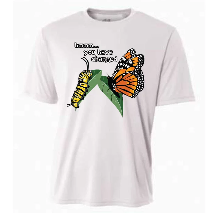 Funny Silly Caterpillar Monarch Butterfly Humor Cooling Performance Crew T-Shirt