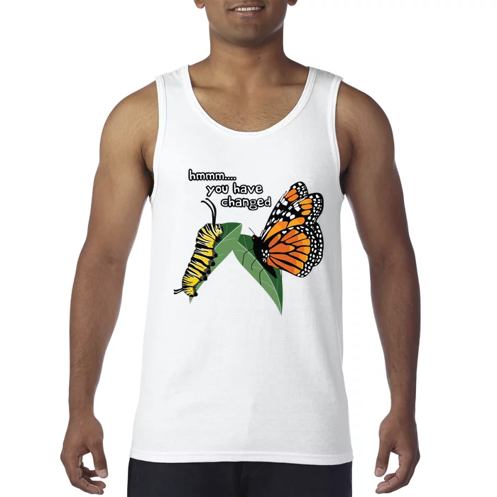 Funny Silly Caterpillar Monarch Butterfly Humor Tank Top