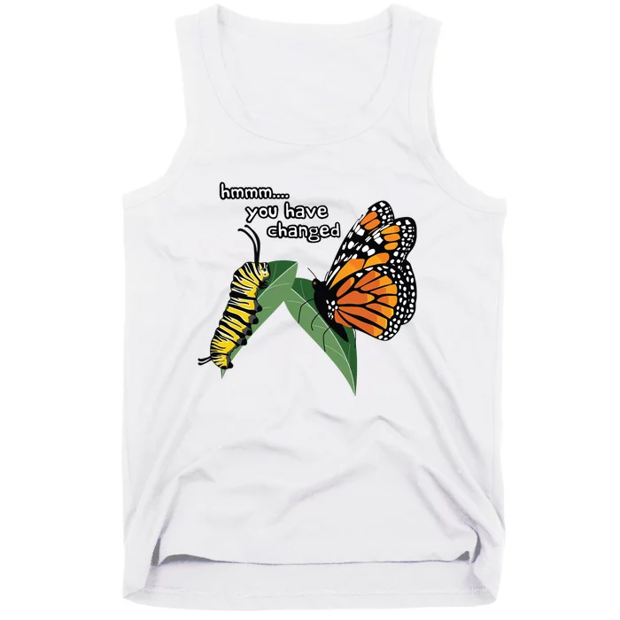 Funny Silly Caterpillar Monarch Butterfly Humor Tank Top