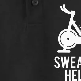 Funny Spin Class Swearing Helps Spinning Gift Gym Fitness Dry Zone Grid Performance Polo