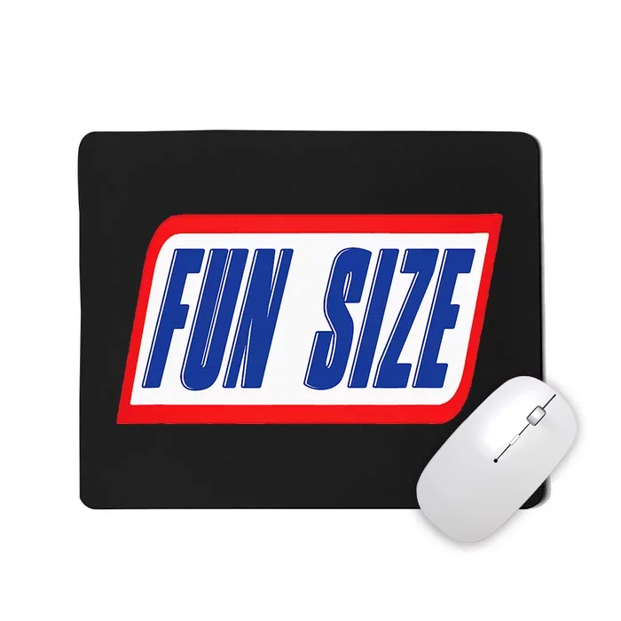 Fun Size Candy Bar Style Label Mousepad