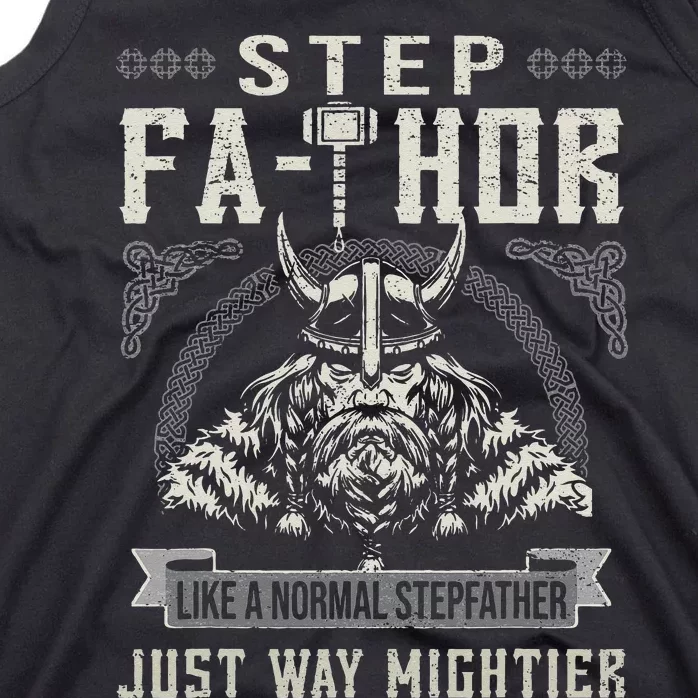 Fathor StepFathor Celtic Viking Dad Father's Day Stepfather Tank Top