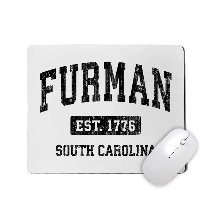 Furman South Carolina Sc Vintage Established Athletic Sports Design Mousepad