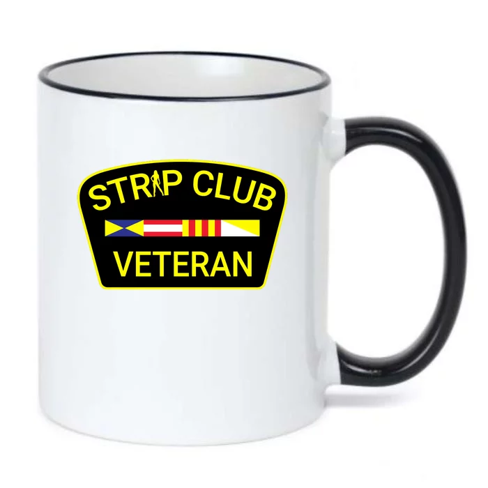 Funny Strip Club Veteran Black Color Changing Mug