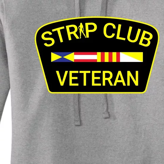 Funny Strip Club Veteran Women's Pullover Hoodie