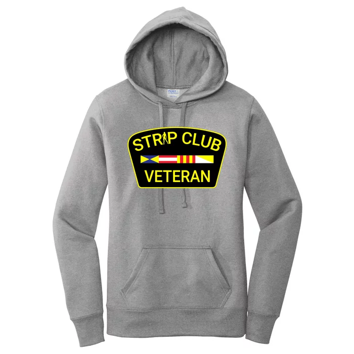 Funny Strip Club Veteran Women's Pullover Hoodie