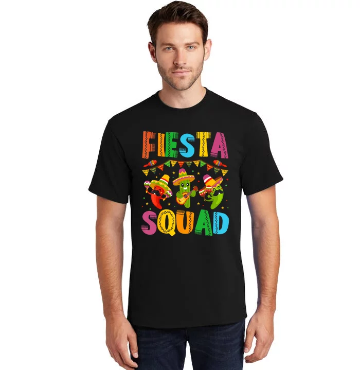 Fiesta Squad Cinco De Mayo Tall T-Shirt