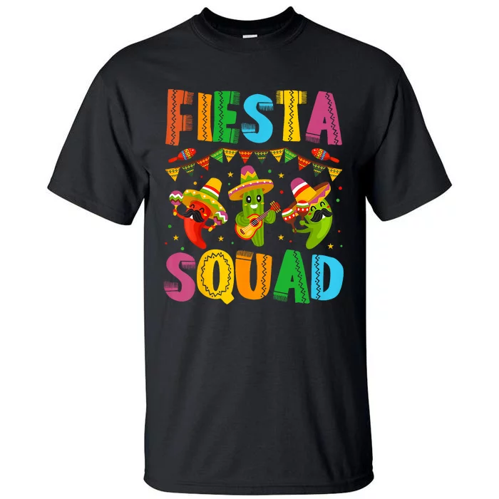 Fiesta Squad Cinco De Mayo Tall T-Shirt