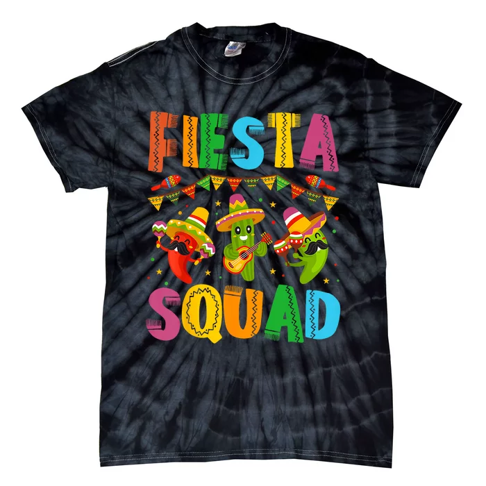 Fiesta Squad Cinco De Mayo Tie-Dye T-Shirt