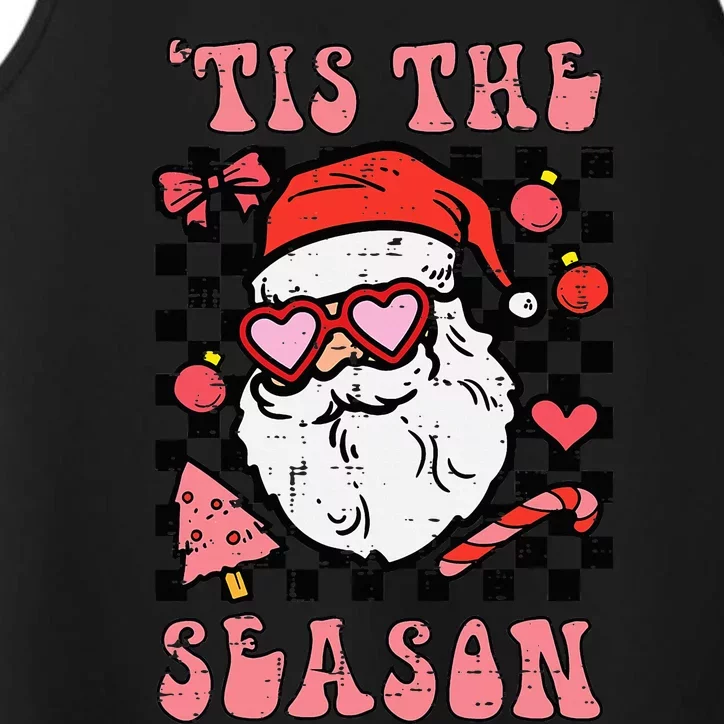 Festive Santa Claus Holiday Season Festivities Performance Tank