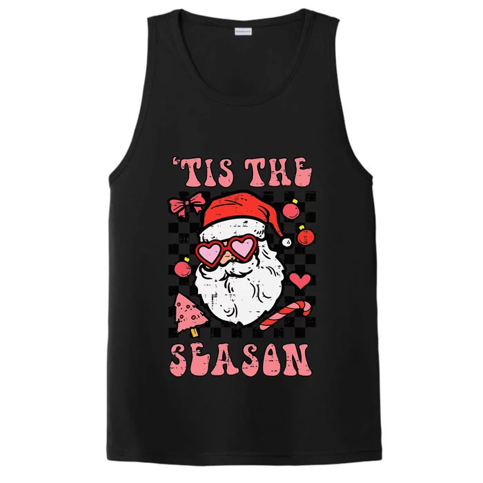 Festive Santa Claus Holiday Season Festivities Performance Tank