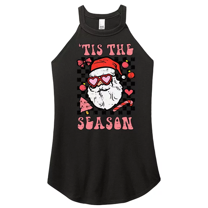 Festive Santa Claus Holiday Season Festivities Women’s Perfect Tri Rocker Tank