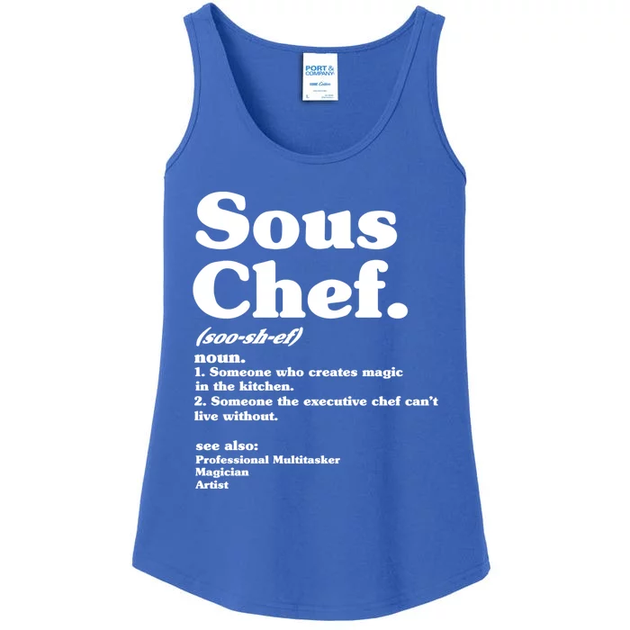 Funny Sous Chef Definition Gift Ladies Essential Tank