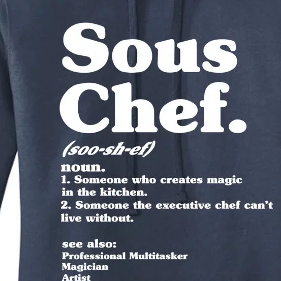 Funny Sous Chef Definition Gift Women's Pullover Hoodie